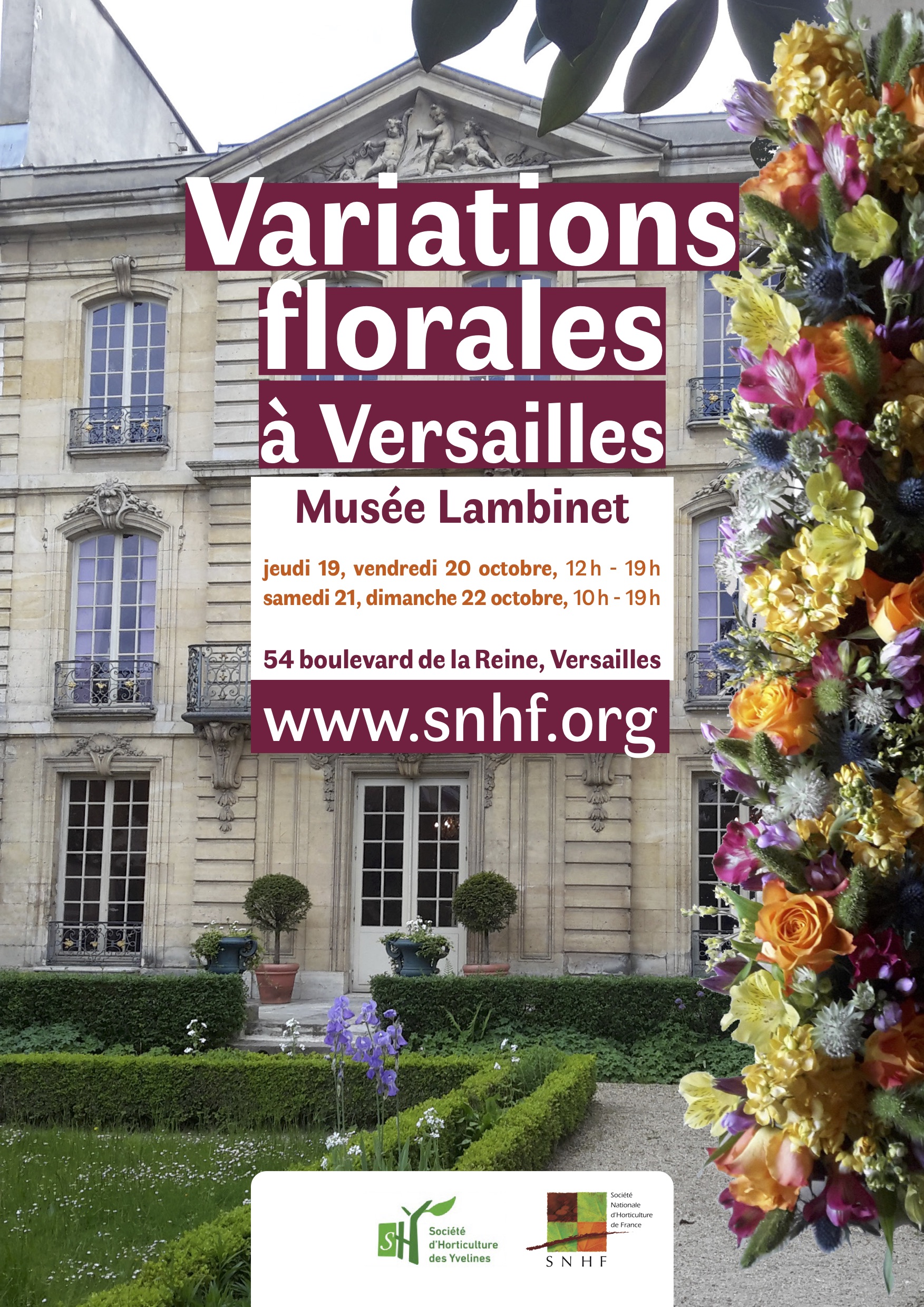 affiche expo Variations Florales